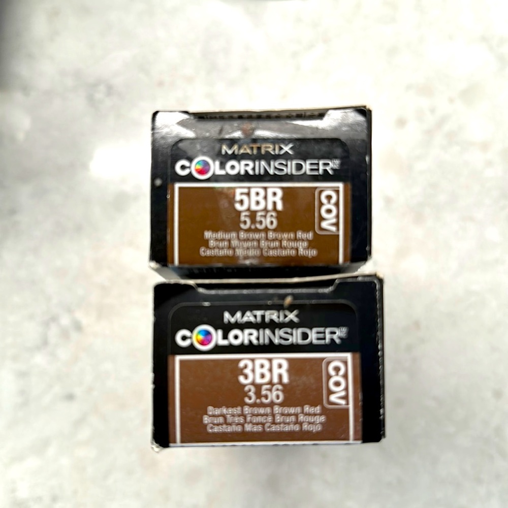 MATRIX ColorINSIDER permanent hair color.5BR &3BR COV  New oil delivery system